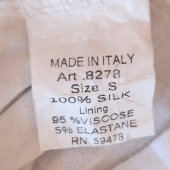 Marina gigli Italian silk sleeveless daisy blouse top small - Picture 2 of 6